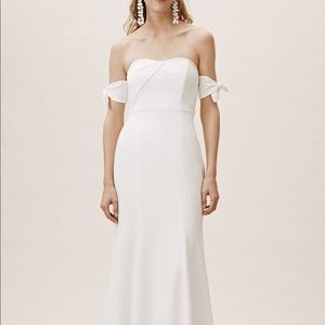 white, new Watters dress.